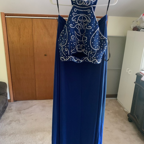 Speechless Navy Blue Dress with Embellishments - Picture 1 of 6